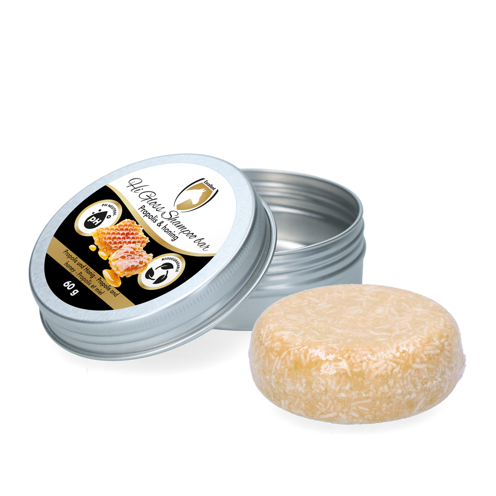 Excellent Horse Shampoo Bar, Propolis & Honig, 60 g