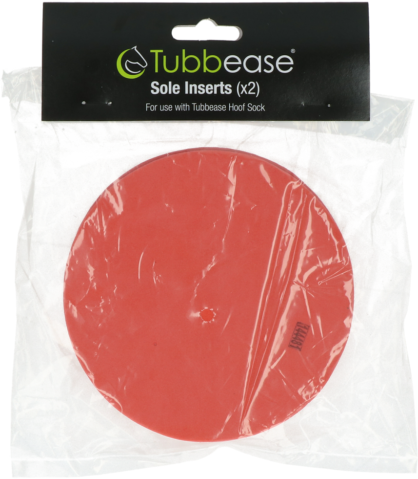 Tubbease Hufschuh Einlage, 145 mm, Rot, 2 Stk
