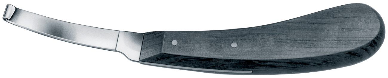Hufmesser VC 310 R, schmale Klinge, schwarzer Holzgriff