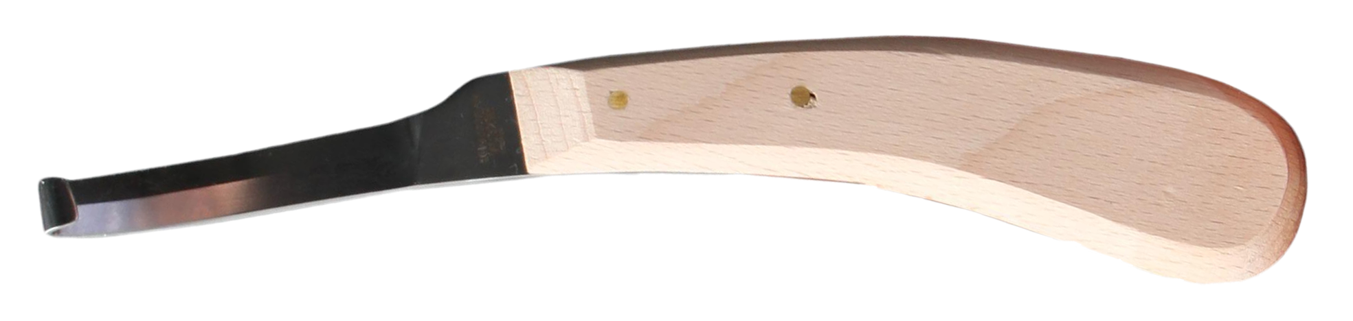 Hufmesser Merkloos VC 321 "L", schmal, extra geschärft, hellbrauner Griff, Klauenpflege Rind