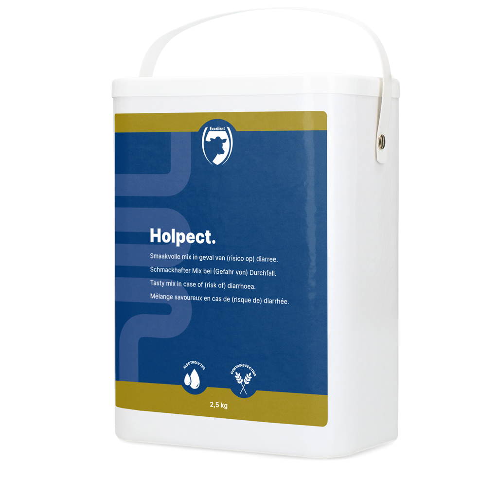 Holpect Diät-Ergänzungsfuttermittel für Kälber, Elektrolytstabilisierung, 2,5 kg