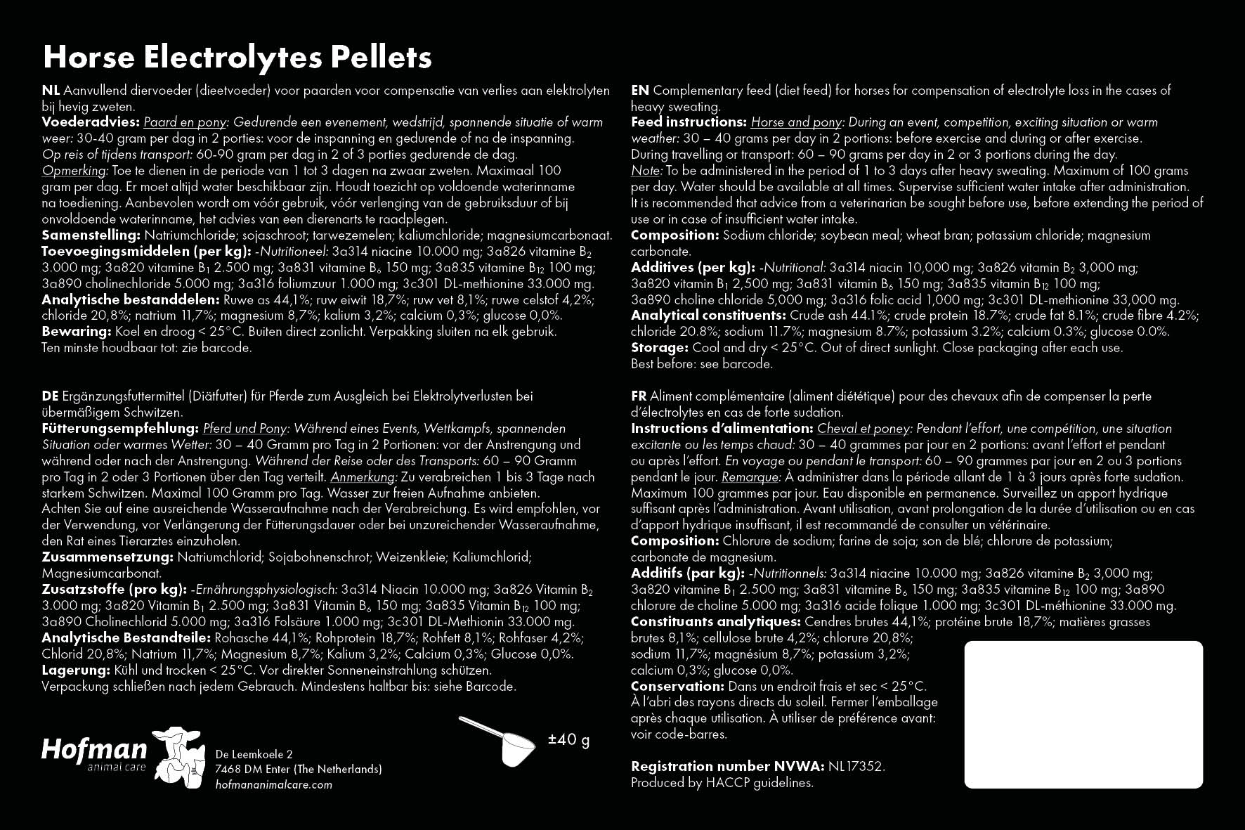 Excellent Horse Elektrolyt-Pellets für Pferde, 1 kg