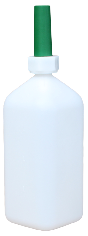 Eingabeflasche Kuh, Kalb, Gewa, lange Düse, 2 l