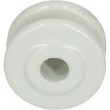 Eckrolle Porzellan, Ø 50 mm, weiß