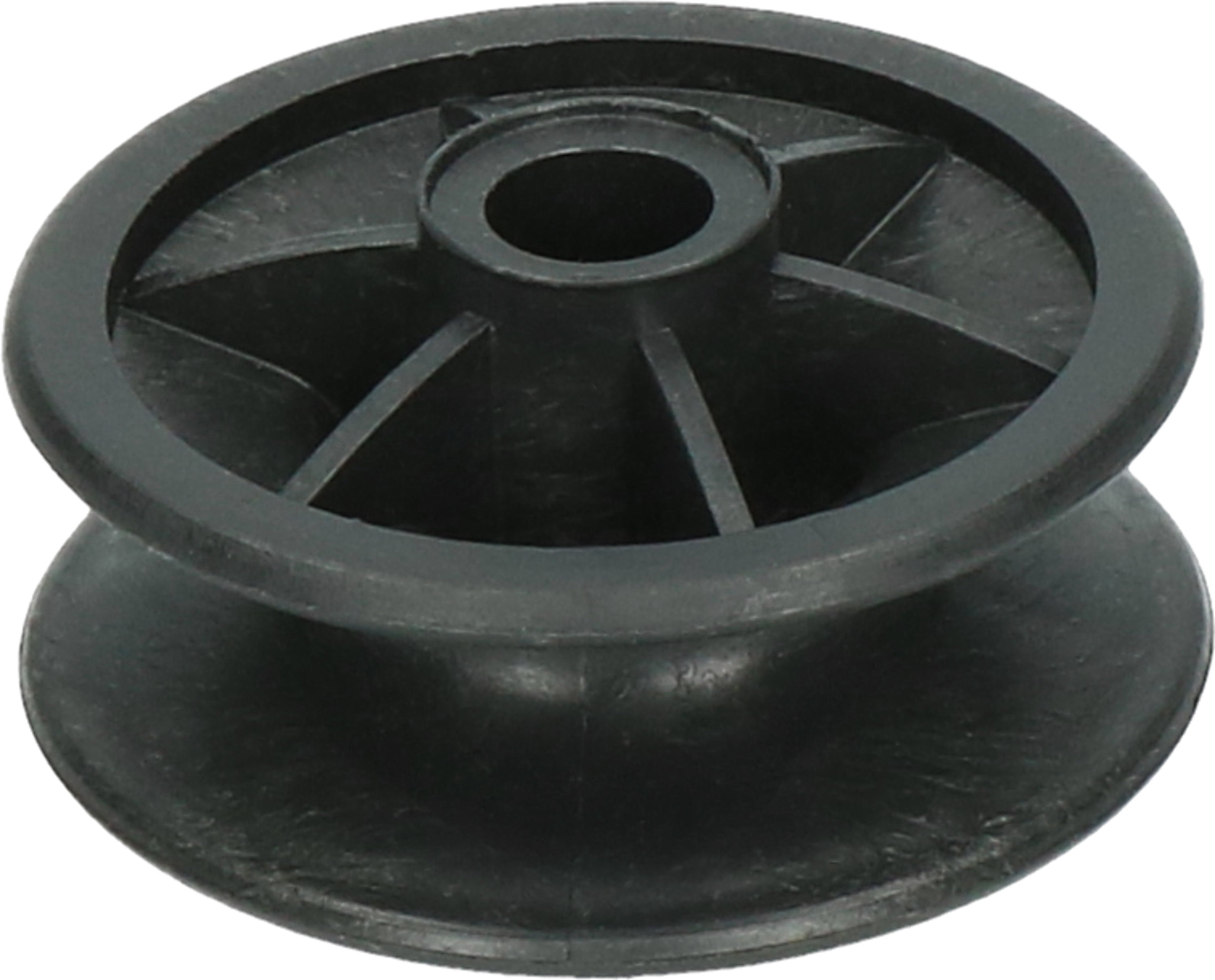 Eckisolator, Kunststoff, Ø 42 mm, Loch Ø 8 mm, schwarz