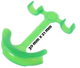 IV-Line Anchor Anti-Knick, für Schlauch Ø 3 mm, hellgrün, 30 x 21 mm, 10 Stk