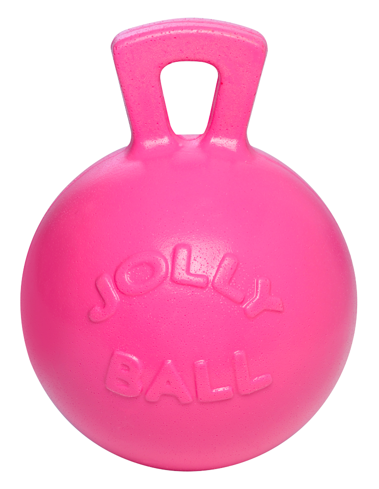 Jolly Pets Spielball für Pferde, rosa, selbstaufblasend, bissfest, Ø 25 cm