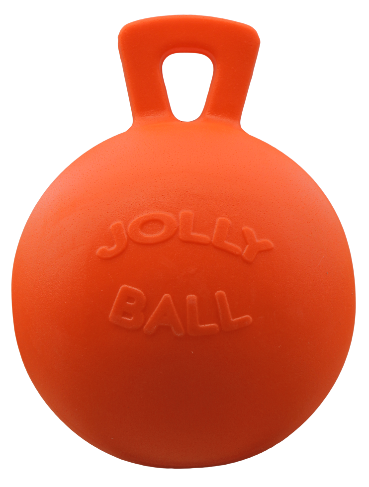 Jolly Pets Pferdeball, selbstaufblasend, bissfest, Ø 25 cm, orange