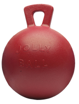 Jolly Pets Spielball für Pferde, selbstaufblasend, bissfest, Ø 25 cm, rot