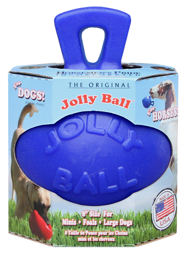 Jolly Pets Spielball für Pferde, blau, Apfelduft, Ø 20 cm