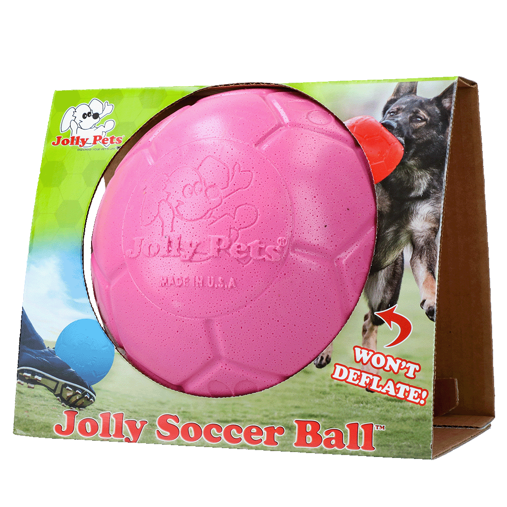Jolly Pets Hundespielzeug, Soccer Ball, Jollyflex, rosa, Ø 20 cm