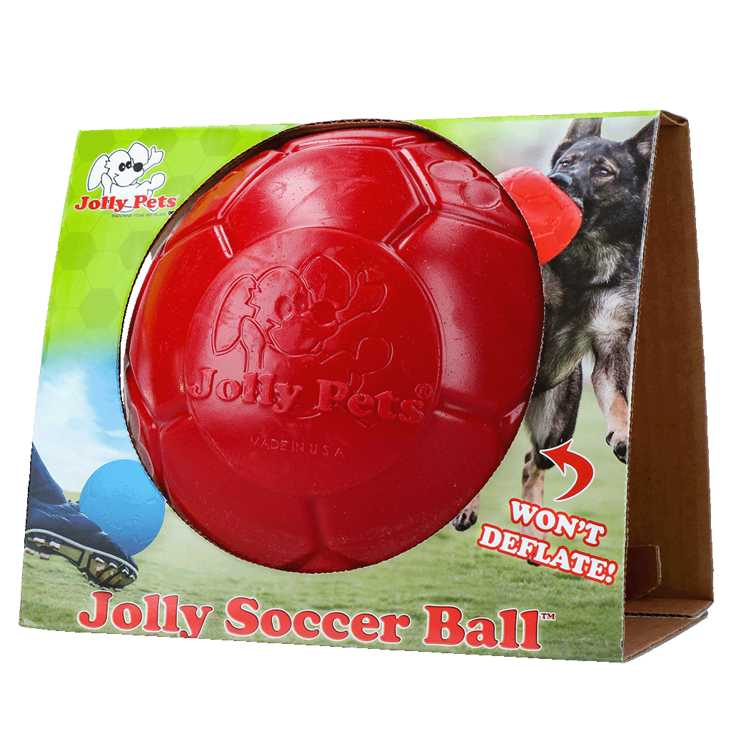 Jolly Pets Hundespielball, Jollyflex, schwimmfähig, rot, Ø 20 cm