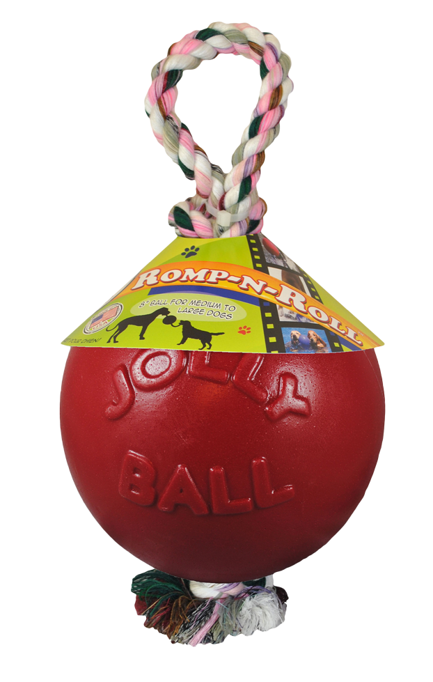 Jolly Pets Hundespielzeug Romp-n-Roll, Rot, Ø 11 cm