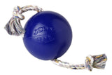 Jolly Pets Hundespielzeug Romp-n-Roll, Blau, Größe S, Ø 11 cm
