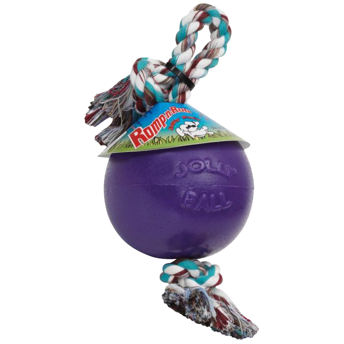 Jolly Pets Hundespielzeug Romp-n-Roll, Baumwolle, violett, Ø 15 cm