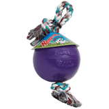 Jolly Pets Hundespielzeug Romp-n-Roll, Baumwolle, violett, Ø 15 cm