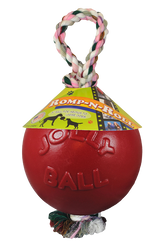 Jolly Pets Hundespielzeug Romp-n-Roll, rot, Größe L, Ø 20 cm