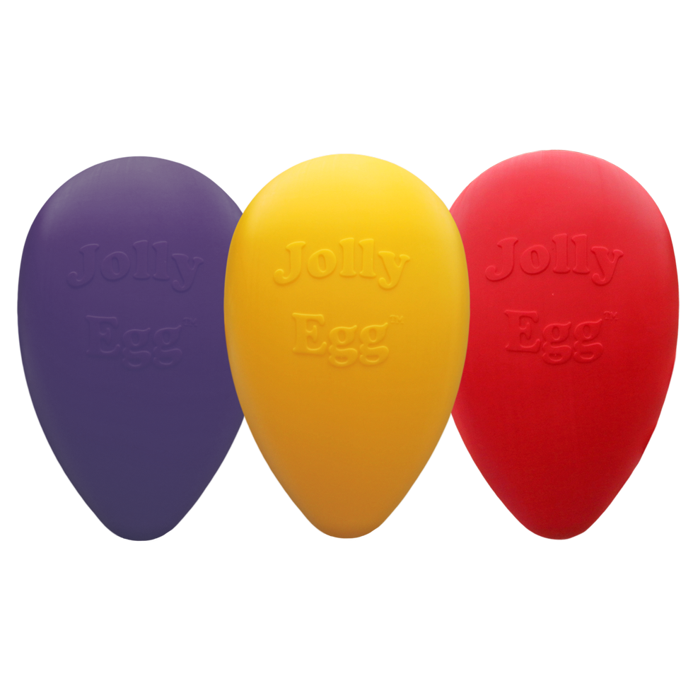 Jolly Pets Hundespielzeug Ei, Gelb, Ø 20 cm