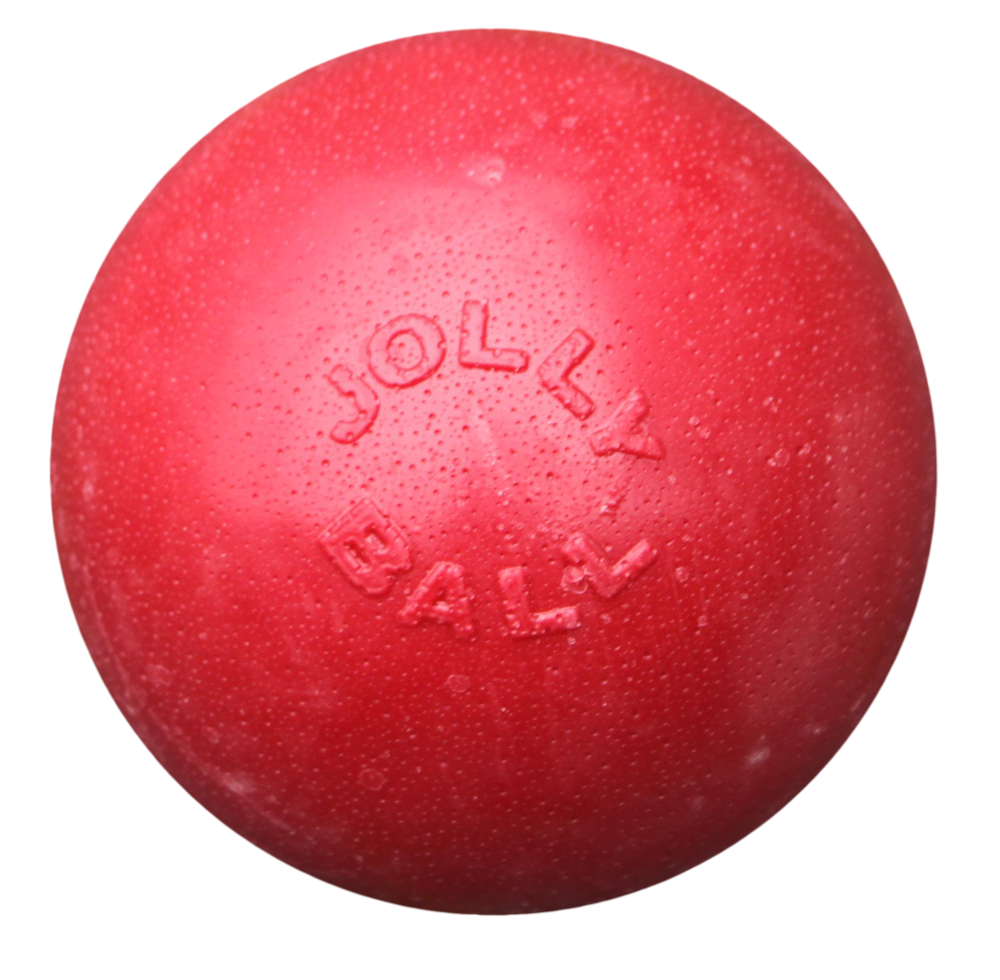 Jolly Pets Hundeball, bissfest, schwimmfähig, rot, Ø 15 cm