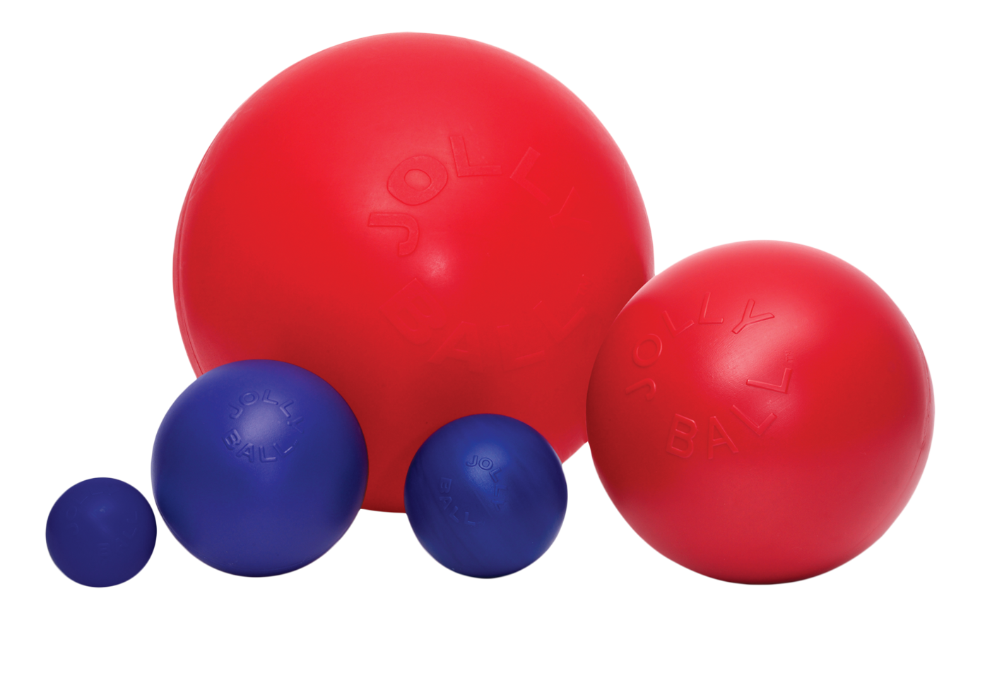 Jolly Pets Hundespielzeug Push-n-Play, Polyethylen, rot, Ø 35 cm