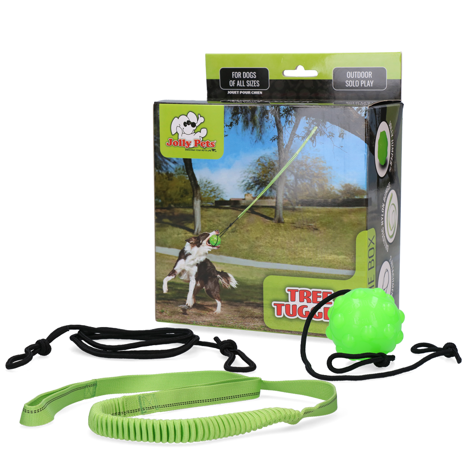 Jolly Pets Hundespielzeug Tree Tugger, höhenverstellbar, für den Garten