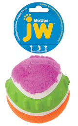 JW Hundespielzeug Mixups Ribbed Ball, mit Quietscher, Ø 10 cm