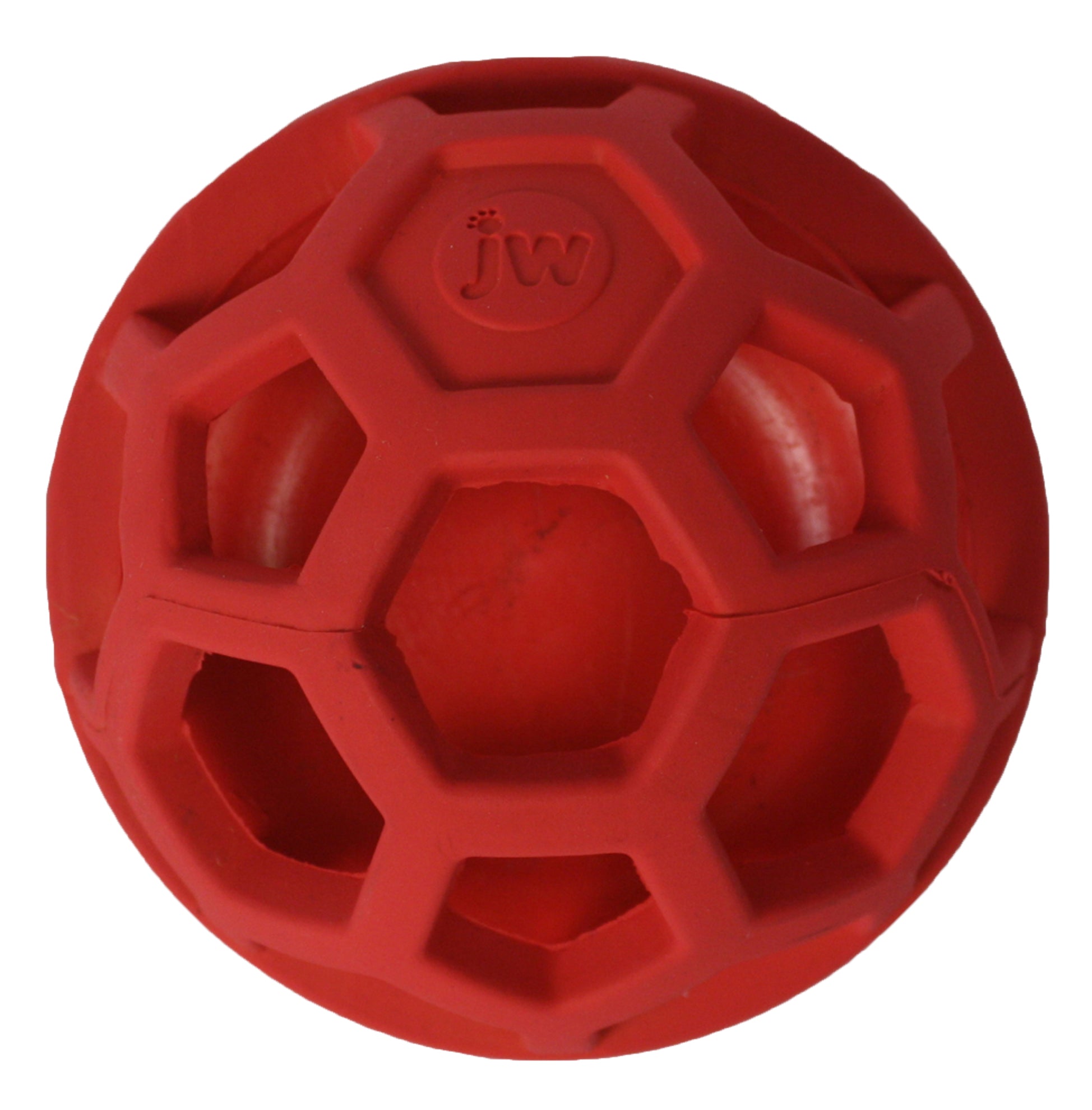 JW Hundespielzeug Ball, Treat N Squeak, Kautschuk, Ø 7,5 cm