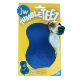 JW Hundespielzeug Tumble Teez, Gummi, blau, Größe L, 14 cm