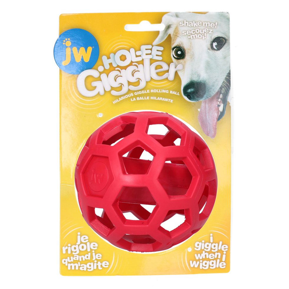 JW Hundespielzeug Hol-ee Giggler, Naturkautschuk, Ø 11,5 cm