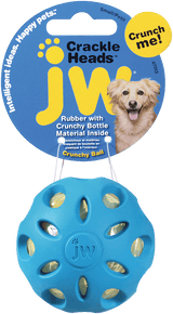 JW Hundespielzeug Crackle Heads Ball, S, Ø 5 cm