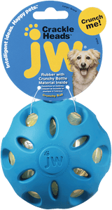 JW Hundespielzeug Ball, Kautschuk, Crackle Heads, L, Ø 10 cm
