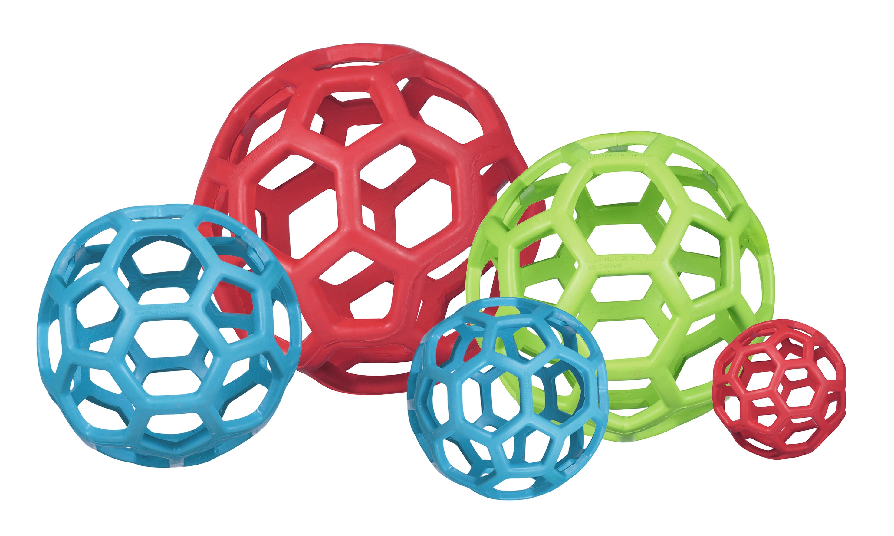JW Hundespielzeug Hol-ee Roller Jumbo, Naturkautschuk, Ø 19 cm, sortiert