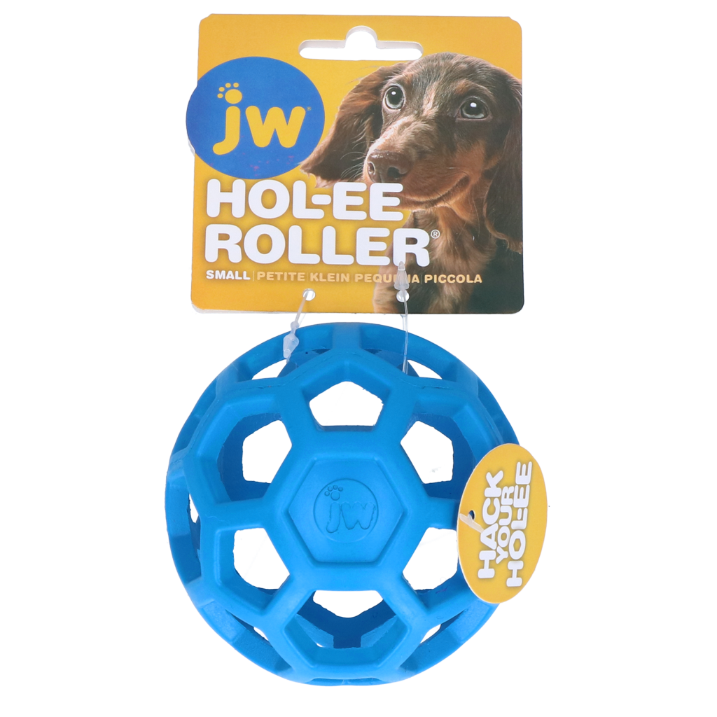 JW Hol-ee Roller Hundespielzeug, Ø 9 cm, Blau
