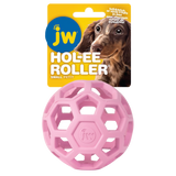 JW Hol-ee Roller, Hundespielzeug, Naturkautschuk, Ø 9 cm, pink