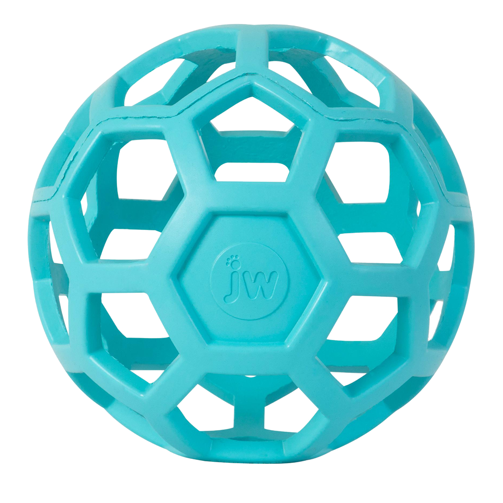 JW Hol-ee Roller Hundespielzeug, Medium, Ø 11,5 cm, Light Blue