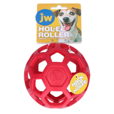 JW Hol-ee Roller Hundespielball, Medium, Ø 11,5 cm, rot