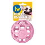 JW Hundespielzeug Hol-ee Roller, Medium, Naturkautschuk, pink, Ø 11,5 cm