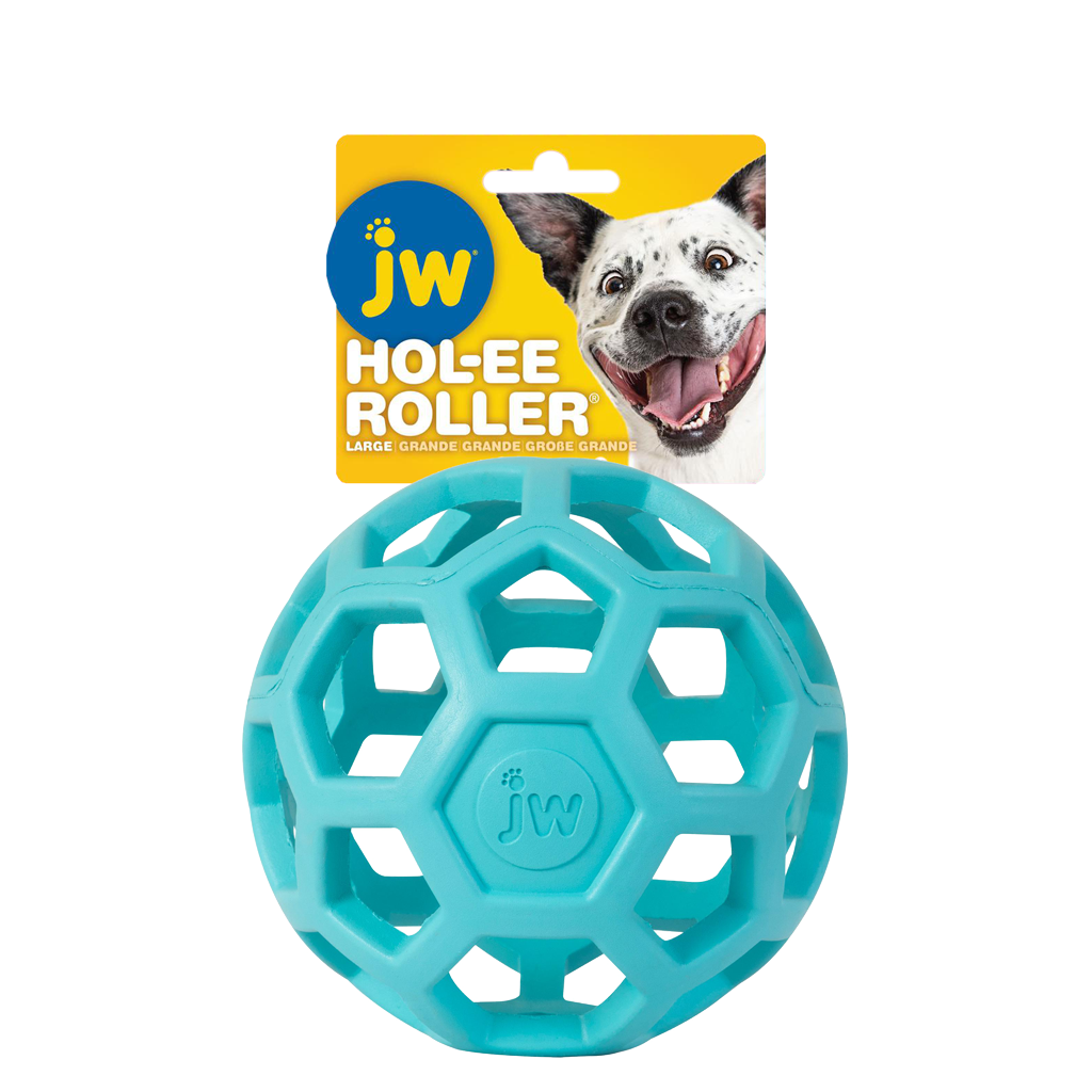 JW Hol-ee Roller Hundespielzeug, Ø 15 cm, light blue