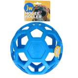 JW Hol-ee Roller Hundeball, Jumbo, Naturkautschuk, blau, Ø 19 cm