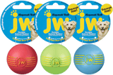 JW Hundespielzeug Ball, Quietscher, Naturkautschuk, S, Ø 5 cm