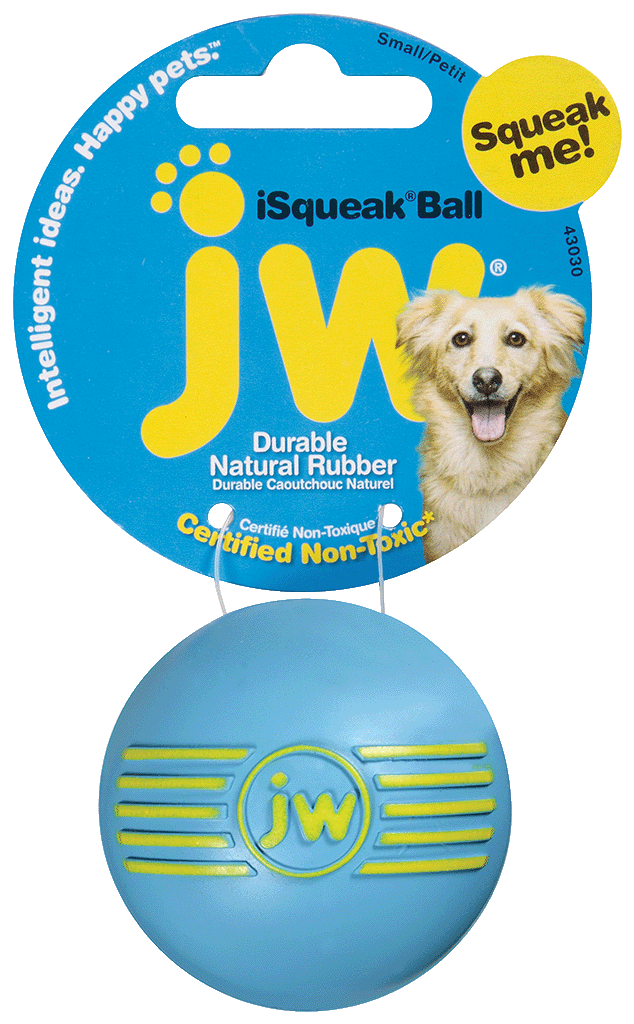 JW Hundespielzeug Ball, Quietscher, Naturkautschuk, S, Ø 5 cm