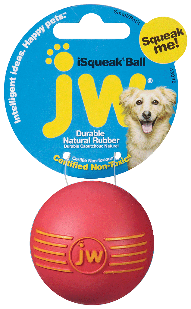 JW Hundespielzeug Ball, Quietscher, Naturkautschuk, S, Ø 5 cm