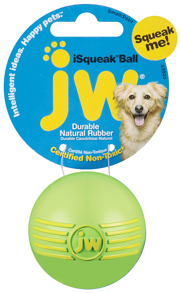 JW Hundespielzeug Ball, Quietscher, Naturkautschuk, S, Ø 5 cm