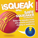 JW Hundespielzeug Ball, Quietscher, Naturkautschuk, S, Ø 5 cm
