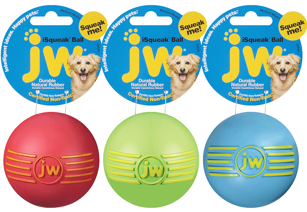 JW Hundespielzeug Ball, Quietscher, Ø 7 cm