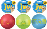 JW Hundespielzeug Ball, iSqueak, L, Ø 10 cm, Kautschuk, mit Quietscher