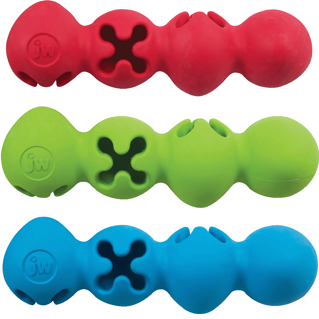 JW Hundespielzeug Playbites Caterpillar, Medium, 15 cm