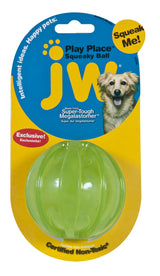 JW Hundespielzeug Ball, Squeaker, Erdnussbutterduft, Megalastomer, Ø 7,5 cm