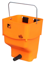 Kälbertränkeeimer Schoof M1, 5 l, mit Aufhängehaken, orange, inkl. EXCAL BIG SOFTY Nuckel