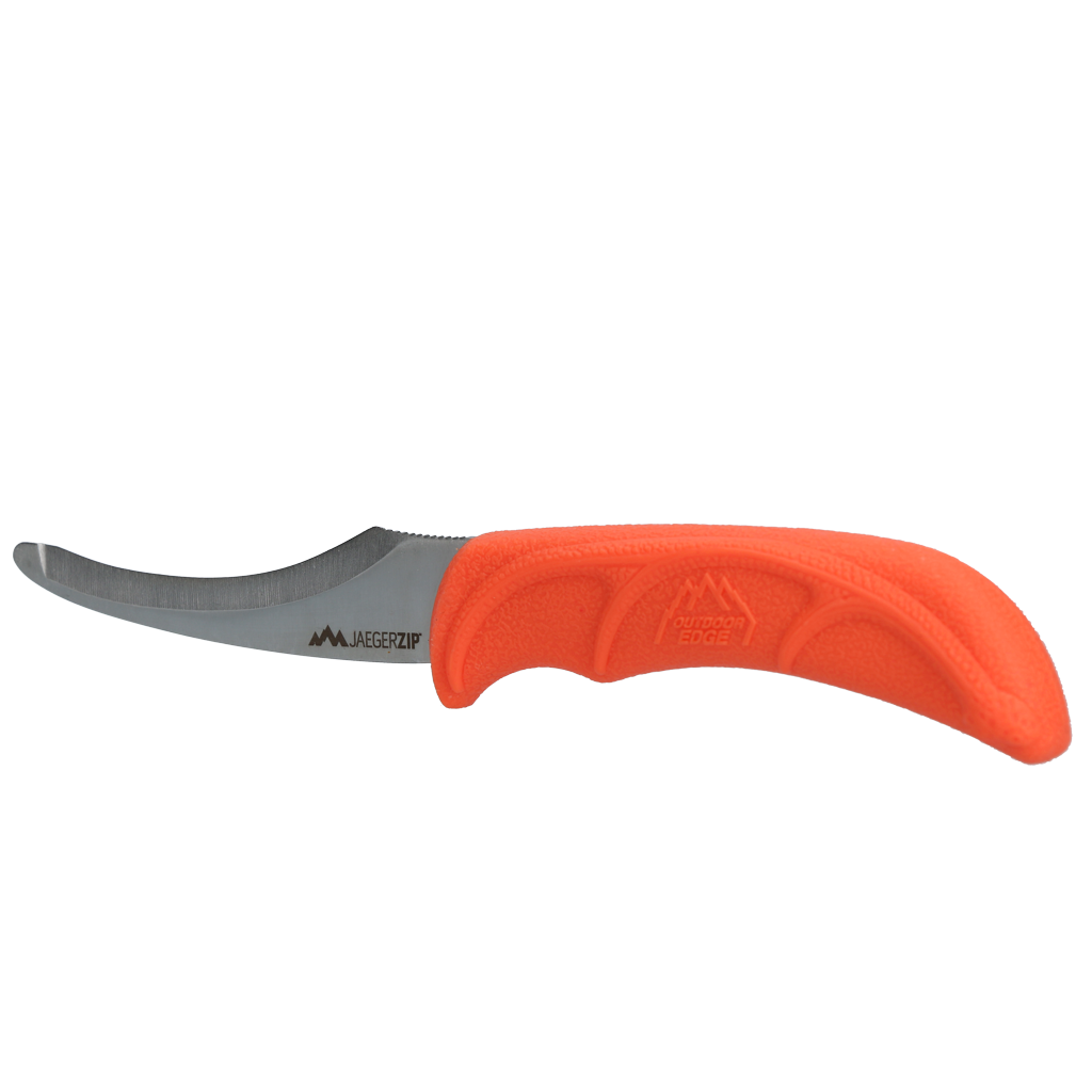 Outdoor Edge Jagdmesser Set, JaegerPair, 420J2 Edelstahl, gummierter TPR-Griff, 2 Stk